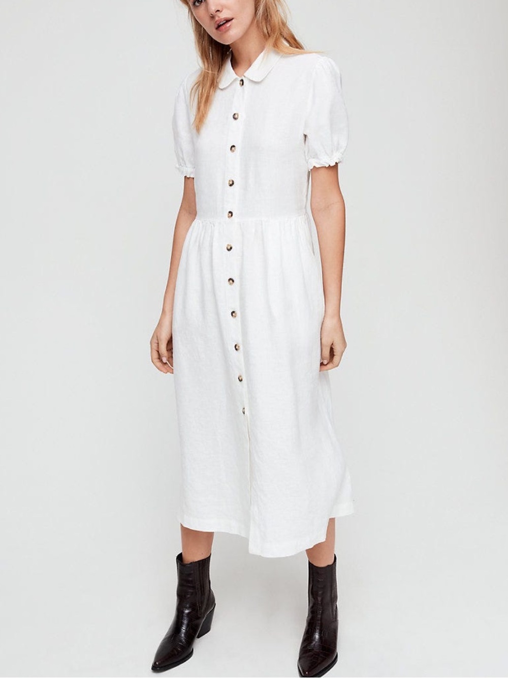 wilfred narva linen dress